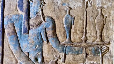 Restoration Project at Edfu Temple Unveils Colored Inscriptions on the Temple's Surface for the First Time