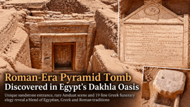 Roman Pyramid Tomb with Rare Amduat Scene Discovered in Egypt’s Dakhla Oasis